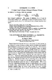 cover of the book The Synthesis of Triad Systems delta t in t Elements in Particular for t = 31