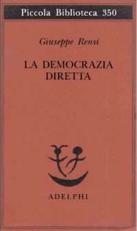 cover of the book La democrazia diretta