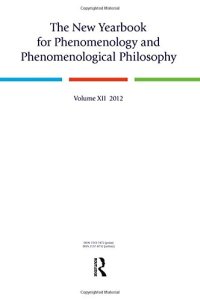 cover of the book The New Yearbook for Phenomenology and Phenomenological Philosophy: Volume 12