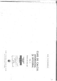 cover of the book Curs de calcul diferential si integral