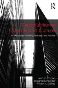 cover of the book Organizational Climate and Culture: An Introduction to Theory, Research, and Practice