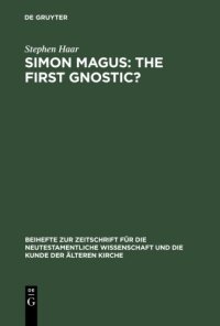 cover of the book Simon Magus: The First Gnostic?