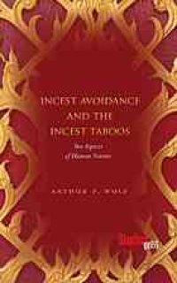 cover of the book Incest avoidance and the incest taboos : two aspects of human nature