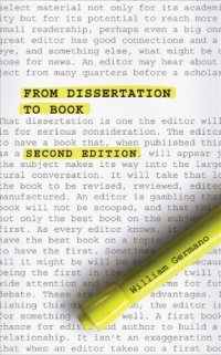 cover of the book From Dissertation to Book