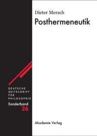 cover of the book Posthermeneutik