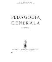 cover of the book Pedagogie generala