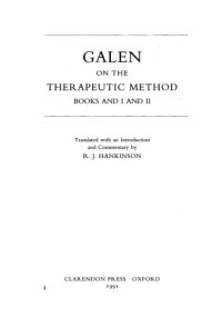 cover of the book On the Therapeutic Method (Books I and II)