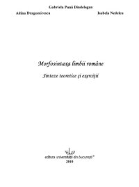 cover of the book Morfosintaxa limbii romane