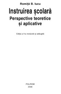 cover of the book Instruirea scolară - Perspective teoretice şi aplicative