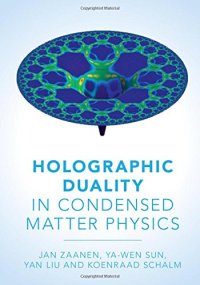 cover of the book Holographic Duality in Condensed Matter Physics