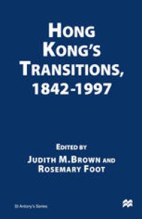 cover of the book Hong Kong’s Transitions, 1842–1997