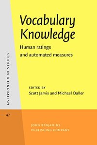 cover of the book Vocabulary Knowledge: Human ratings and automated measures
