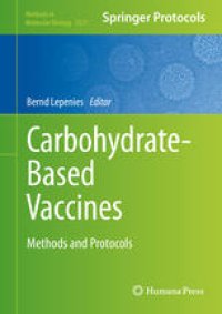 cover of the book Carbohydrate-Based Vaccines: Methods and Protocols