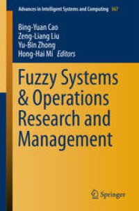 cover of the book Fuzzy Systems & Operations Research and Management