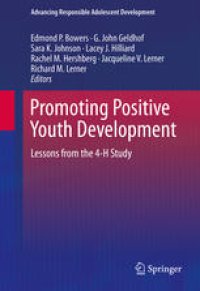 cover of the book Promoting Positive Youth Development: Lessons from the 4-H Study