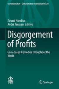 cover of the book Disgorgement of Profits: Gain-Based Remedies throughout the World