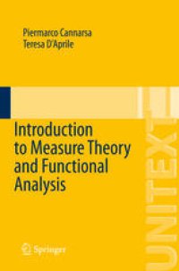 cover of the book Introduction to Measure Theory and Functional Analysis