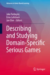 cover of the book Describing and Studying Domain-Specific Serious Games