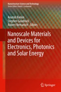 cover of the book Nanoscale Materials and Devices for Electronics, Photonics and Solar Energy