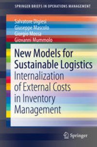 cover of the book New Models for Sustainable Logistics: Internalization of External Costs in Inventory Management