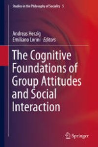 cover of the book The Cognitive Foundations of Group Attitudes and Social Interaction