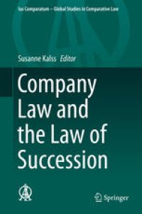 cover of the book Company Law and the Law of Succession