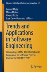 cover of the book Trends and Applications in Software Engineering: Proceedings of the 4th International Conference on Software Process Improvement CIMPS'2015