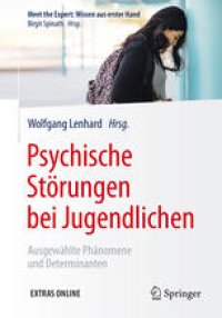 cover of the book Psychische Störungen bei Jugendlichen: Ausgewählte Phänomene und Determinanten