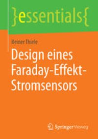 cover of the book Design eines Faraday-Effekt-Stromsensors