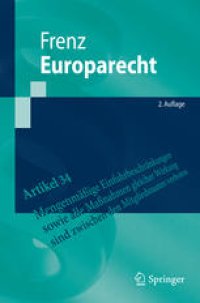 cover of the book Europarecht