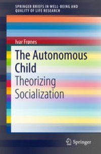 cover of the book The Autonomous Child: Theorizing Socialization