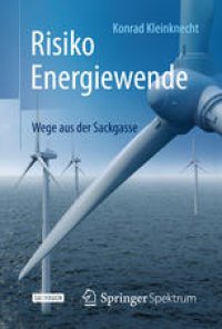 cover of the book Risiko Energiewende: Wege aus der Sackgasse