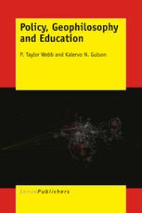 cover of the book Policy, Geophilosophy and Education