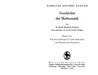 cover of the book Geschichte der Mathematik