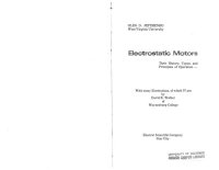 cover of the book Electrostatic motors; their history, types, and principles of operation