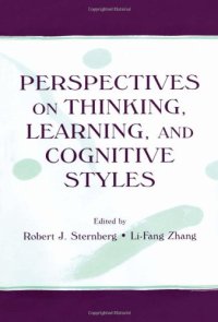 cover of the book Perspectives on Thinking, Learning, and Cognitive Styles