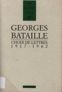 cover of the book Choix de lettres, 1917-1962