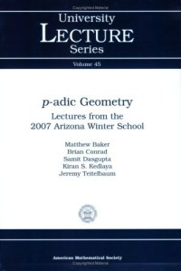 cover of the book p-adic geometry: lectures from the 2007 Arizona winter school