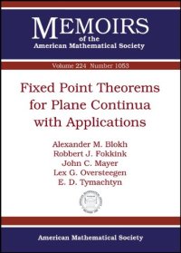 cover of the book Fixed point theorems for plane continua with applications