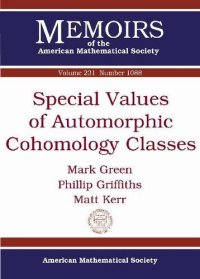 cover of the book Special values of automorphic cohomology classes