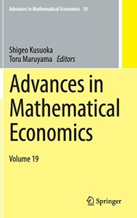 cover of the book Advances in mathematical economics. Vol.19