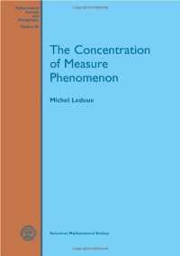 cover of the book The concentration of measure phenomenon