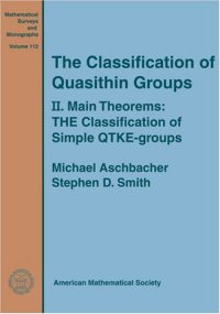 cover of the book The classification of quasithin groups. II