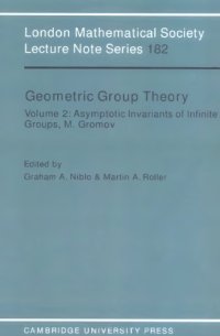 cover of the book Geometric group theory: Vol.2, Proc. Symp. in Sussex, 1991