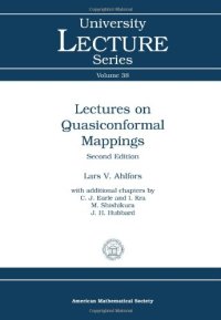 cover of the book Lectures on quasiconformal mappings