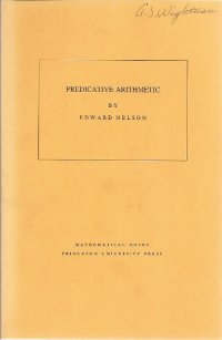 cover of the book Predicative arithmetic