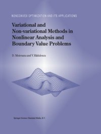 cover of the book Variational and non-variational methods in nonlinear analysis and boundary value problems