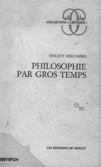 cover of the book Philosophie par gros temps