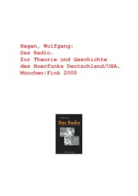 cover of the book Das Radio - On Theory and history of Radio USA / Europe