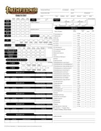 cover of the book Pathfinder Roleplaying Game: Character Sheet